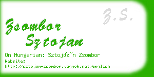 zsombor sztojan business card